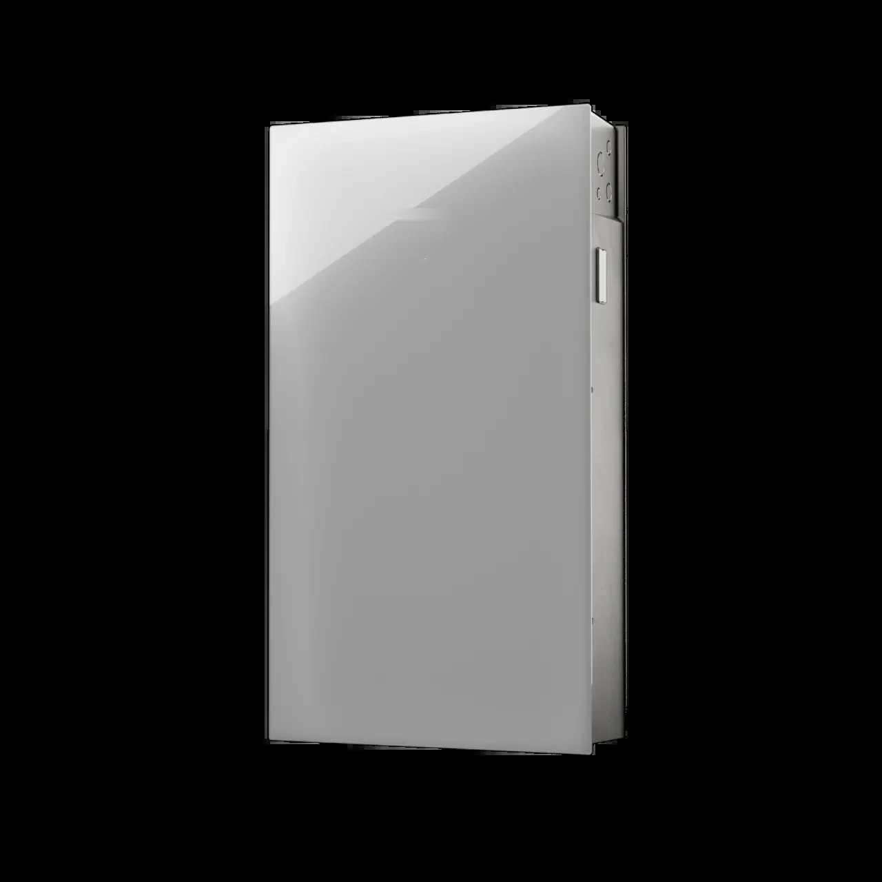 Tesla-provided Powerwall product photo; product logo retouched